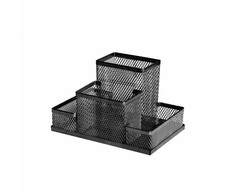 Forofis Przybornik na biurko 153x103x100mm 91310 juoda metalowy