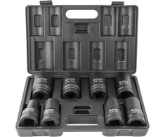 Forsage 1" gilaus smūgio lizdų rinkinys, 8 vnt (12 taškų) (22-41 mm)