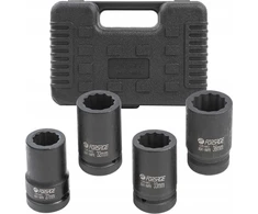 Forsage 1" gilaus smūgio lizdų rinkinys, 4 vnt (12 taškų) (27-36 mm)