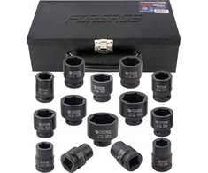 Forsage 3/4" smūginių lizdų rinkinys 14 vnt. (6 taškų) (6-50 mm)