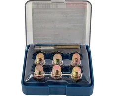 Forsage Alyvos išleidimo angos sriegio regeneravimo rinkinys: M13-1,5 mm (7 vnt.)