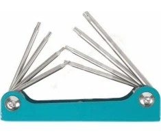 Forsage 8 sulankstomų TORX raktų rinkinys T5-T10, T15, T20