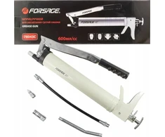 Forsage Manual Grease Gun 600ml (4 antgaliai, svirtis ir pistoleto pavara)