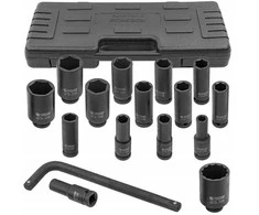 Forsage Smūginių galvučių rinkinys 1/2" 15+1 gylio (6 pusių) (10-36 mm)