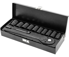 Forsage Smūginių įrankių rinkinys, 12 vnt., 1/2 colio (6 pusių) (10–24 mm)