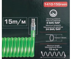 Forsage Spiralinė žarna su greitomis jungtimis 14mm x 15m