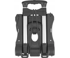 Forsage sulankstomas platforminis vežimėlis su krepšiu (40 kg talpa)