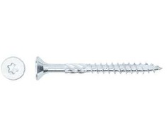 Forte Tools Forte medžio drožlių plokštė SCR T25 5.0X50/30 Baltas ZN(200