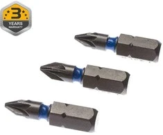 Forte Tools „Forte“ smūginio atsuktuvo antgalis PZ1x25mm, 3 vnt.
