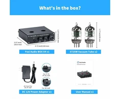 Fosi Audio Box X4 – priešstiprintuvas, gramofono priešstiprintuvas su ausinių išėjimu (6976136960355)