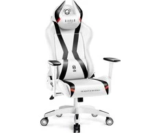 Diablo Chairs Žaidimų kėdė Diablo X-Horn 2.0 Gaming Chair King Size, Balta-juoda