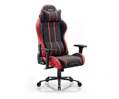 Diablo Chairs Diablo X-One 2.0 Normal Size Bloody Mary materiałowy juodai-raudonas