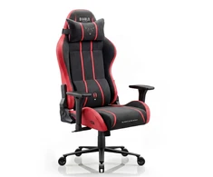 Diablo Chairs Diablo X-One 2.0 King Size Bloody Mary materiałowy juodai-raudonas