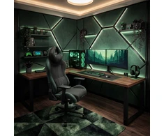 Fotel Diablo Chairs Žaidimų kėdė materiałowy juoda-žalia Diablo X-Horn 2.0 Forest Žalias Normal