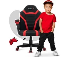 Žaidimų kėdė vaikams Huzaro Ranger 1.0, Juodos/Raudonos spalvos