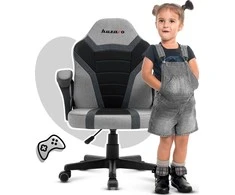 Žaidimų kėdė vaikams Huzaro Ranger 1.0, Juodos/Pilkos spalvos