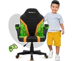 Žaidimų kėdė vaikams Huzaro Ranger 1.0, Juodos/Žalios spalvos