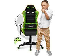 Žaidimų kėdė vaikams Huzaro Ranger 6.0, Juodos/Žalios spalvos