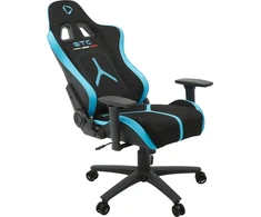 Onex Air Suede; PVC; Nylon caster; Metal | Gaming chairs | STC Alcantara L Series | Juodas/Mėlyna