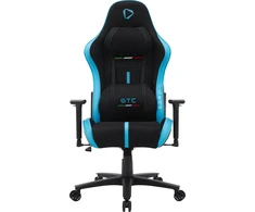 Onex Air Suede; PVC; Nylon caster; Metal | Gaming chairs | STC Alcantara L Series | Juodas/Mėlyna