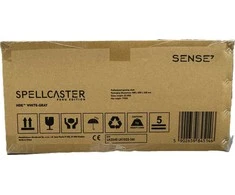 Žaidimų kėdė SENSE7 Spellcaster FUKU PU, baltos/pilkos spalvos