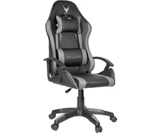 Fotel Varr Zolder juoda-pilka