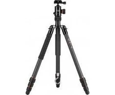 Stovas - Fotopro X Go Plus Carbon 8kg Apkrovos Talpa, 158cm Maksimalus Aukštis, Juodas