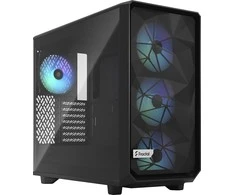 Fractal Design Fraktalų dizainas | Meshify 2 Lite RGB TG šviesos atspalvis | Šoninis langas | Juodas | E-ATX | Įtrauktas maitinimo šaltinis Nr. | ATX