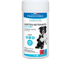 Gyvūnų priežiūros produktas - FRANCODEX Šukavimo servetėlės šunims, katėms, 80 vnt.