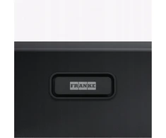 Franke „Color Line Slim“ paslėptas perpildymo dangtis, matinės juodos spalvos 112.0734.738