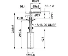Franke Comfort dozatorius 119.0578.746 riešuto spalvos
