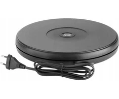 Freepower „FreePower“ 360° besisukantis stalas, 25 x 4 cm, juodas, 230 V