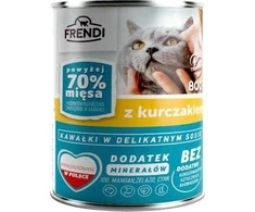 FRENDI Chunks in sauce with vištiena – šlapias kačių maistas – 800g