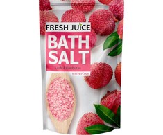 Fresh Juice Šviežių sulčių ličių ir rambutano regeneruojamoji vonios druska, 500g
