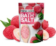 Fresh Juice Šviežių sulčių ličių ir rambutano regeneruojamoji vonios druska, 500g