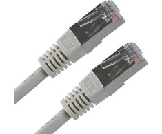 Patchcord LAN FTP pataisos laidas, Cat.5e, RJ45 M - RJ45 M, 0,5 m, apsaugotas, rutulinis, ekonomiškas
