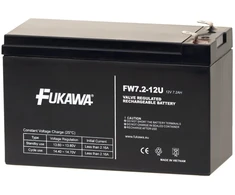 Akumuliatorius - FUKAWA FW 7,2-12 F2U (12V/7,2 Ah - Faston 250), jungtis - 6,3 mm, tarnavimo laikas 5 metai