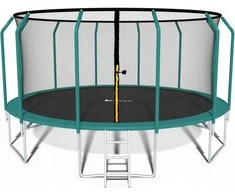 FunFit Batutas vaikams 374cm su išoriniu tinklu ir kopėčiomis