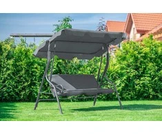 Funfit Garden Sodo sūpynės "Relax" 3 asmenims, pilkos spalvos