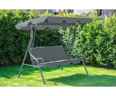 Funfit Garden Sodo sūpynės "Relax" 3 asmenims, pilkos spalvos