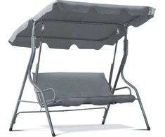 Funfit Garden Sodo sūpynės "Relax" 3 asmenims, pilkos spalvos