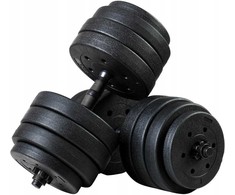 Funfit Hanteliai 4257 bituminiai 2 x 20 kg