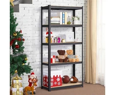 Funfit Metalinė sandėliavimo lentyna 180x90x40 cm juoda