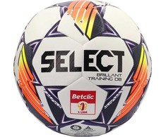 Futbolo kamuolys Select Brillant Training DB Betclic 1 Liga v24 balta ir-oranžinė-violetinė 18763 (5)