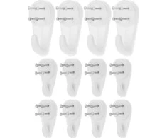 FX Tools Kabliukai betono fasadams 12 vnt. Balti