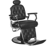 Activeshop Kirpyklos kėdė Barber Chair Gabbiano Francesco Chrome Juodas