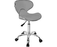 Activeshop Kosmetologinė meistro kėdutė Gabbiano Q-4599 Pilkas