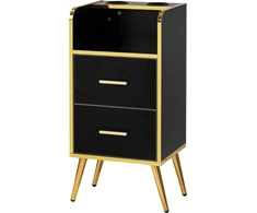 Activeshop Kirpėjo reikmenų spintelė Gabbiano Trix Gold Juodas
