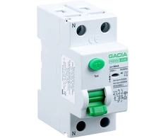25A, 30mA, 2P diferencialinis automatinis jungiklis, A tipo GACIA PR8NM 2P 25A 30MA A