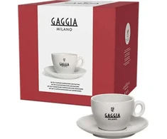 Gaggia Milano filiżanki cappuccino komplektas 4 vnt